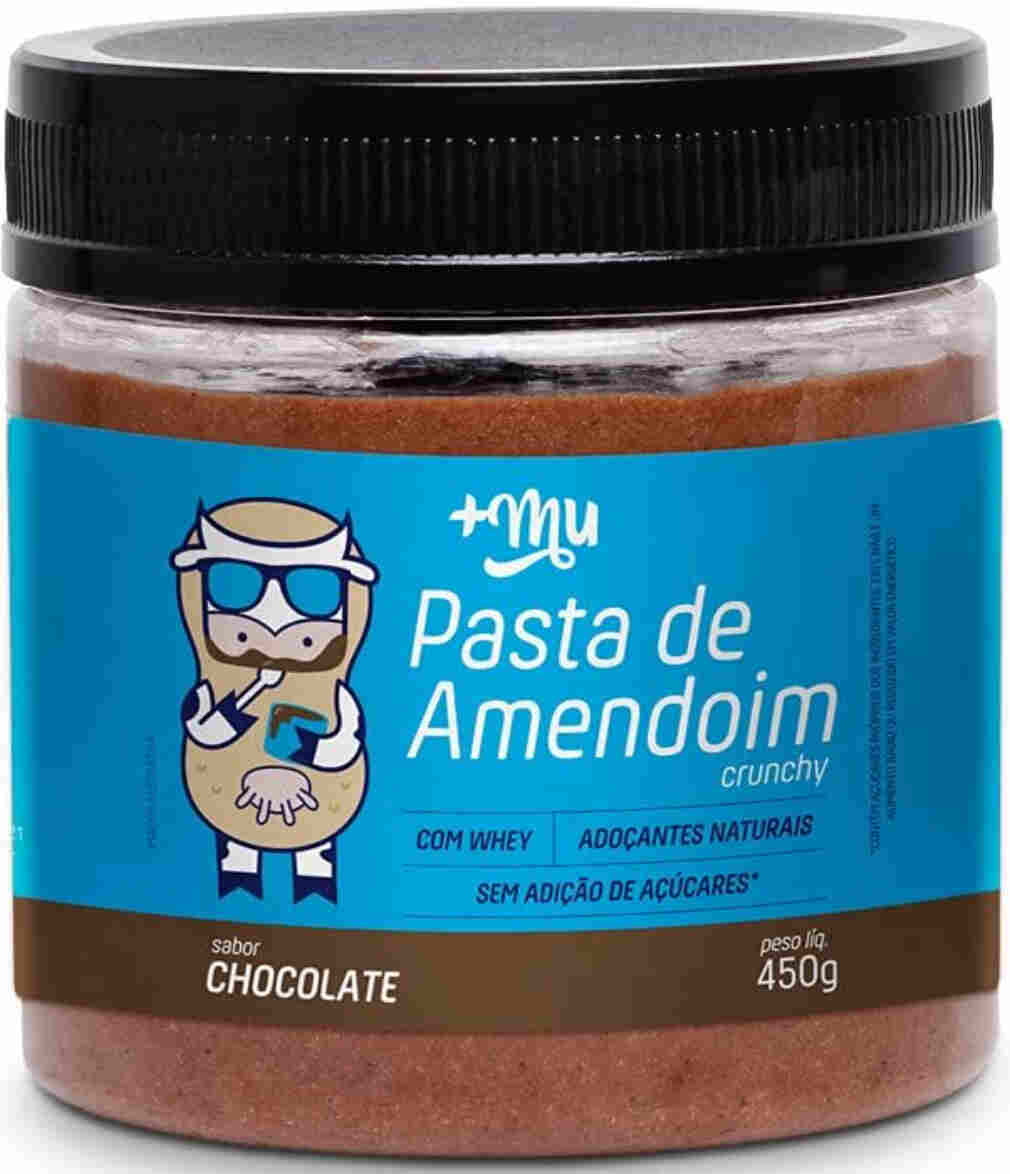 Mais Mu - Creme de Amendoim Crunchy Chocolate branco 450g